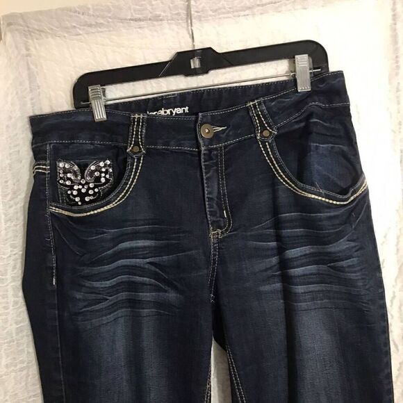 Lane Bryant Embellished Denim Jeans Size 14 - Picture 3 of 9